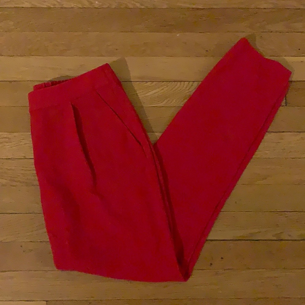 Red Tommy Hilfiger dress pants